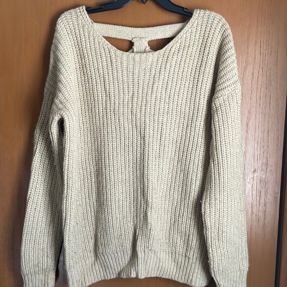 Urban Outfitters cream oversized sweater